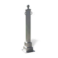 Hampton Square Decorative Bollard - 2 Chain Loops - 4 Ft.