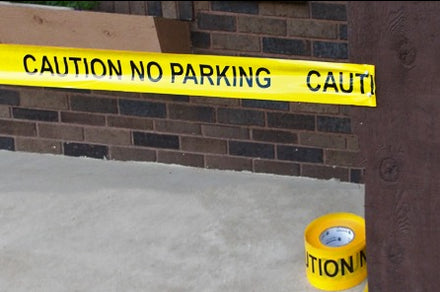 Caution Tape, 2.0 mil x 1000 Ft. x 3 Inch, Black Text Color - Trafford Industrial