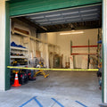 CCW Series WMB-220- Wall Mounted Retractable Belt Barrier With Black Fixed ABS Case - 7.5, 10, 13, & 15 Ft. Belts