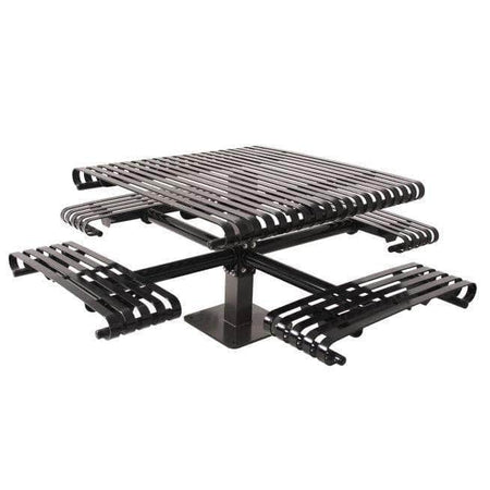 Kensington 4 - Seat Square Picnic Table - 46 In. - Crowd Control Warehouse