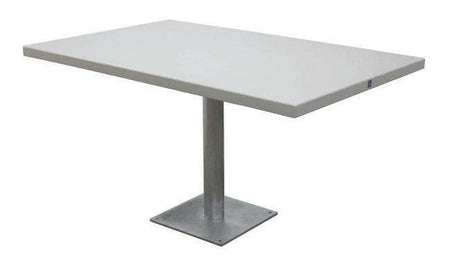 Large 57 in. Rectangular Concrete Top Picnic Table - Crowd Control Warehouse