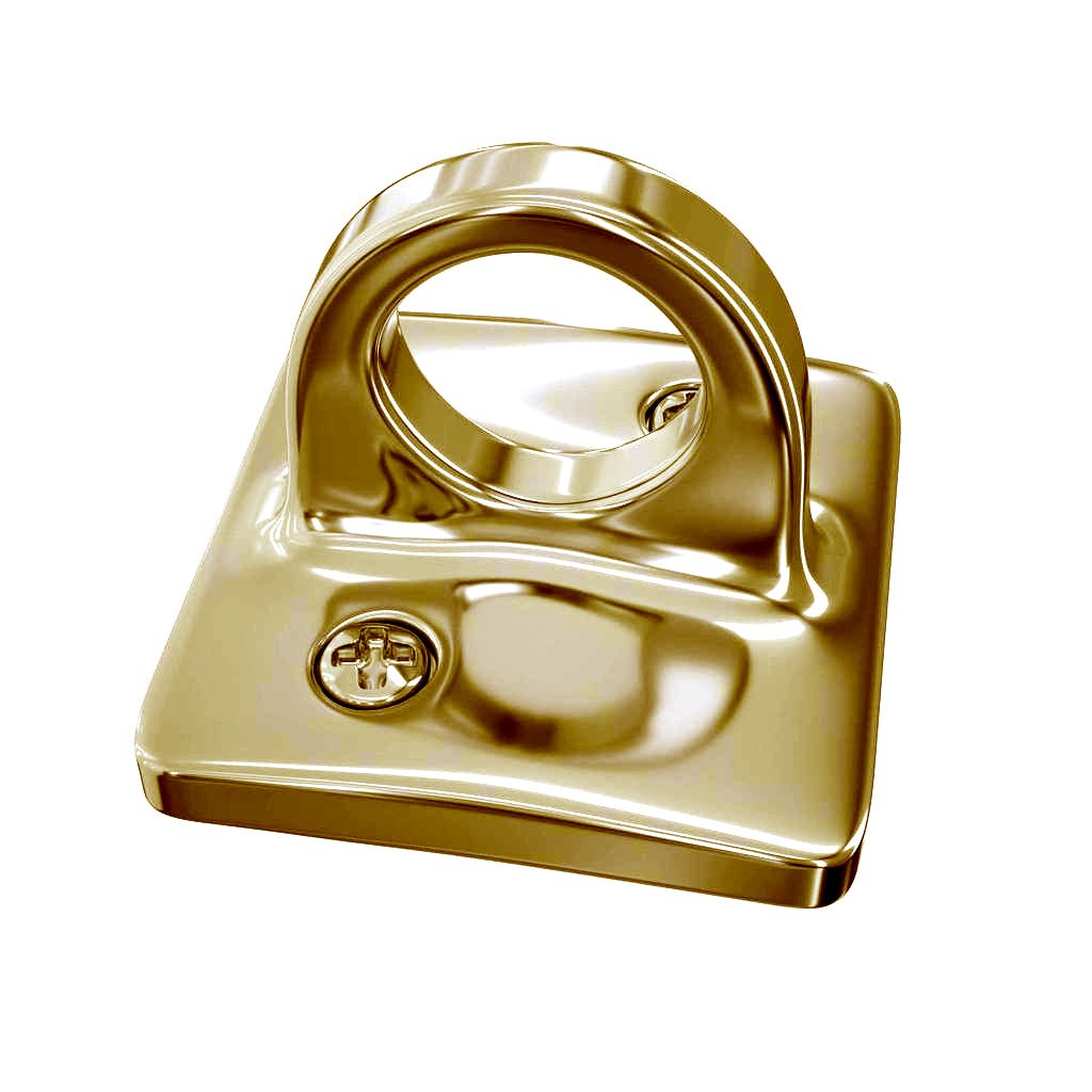 Large Loop (Dual Rope) Wall Plate Receiver for Hanging Ropes - Montour Line - Crowd Control Warehouse