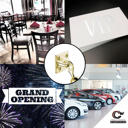 Large Loop (Dual Rope) Wall Plate Receiver for Hanging Ropes - Montour Line - Crowd Control Warehouse