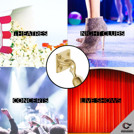 Large Loop (Dual Rope) Wall Plate Receiver for Hanging Ropes - Montour Line - Crowd Control Warehouse