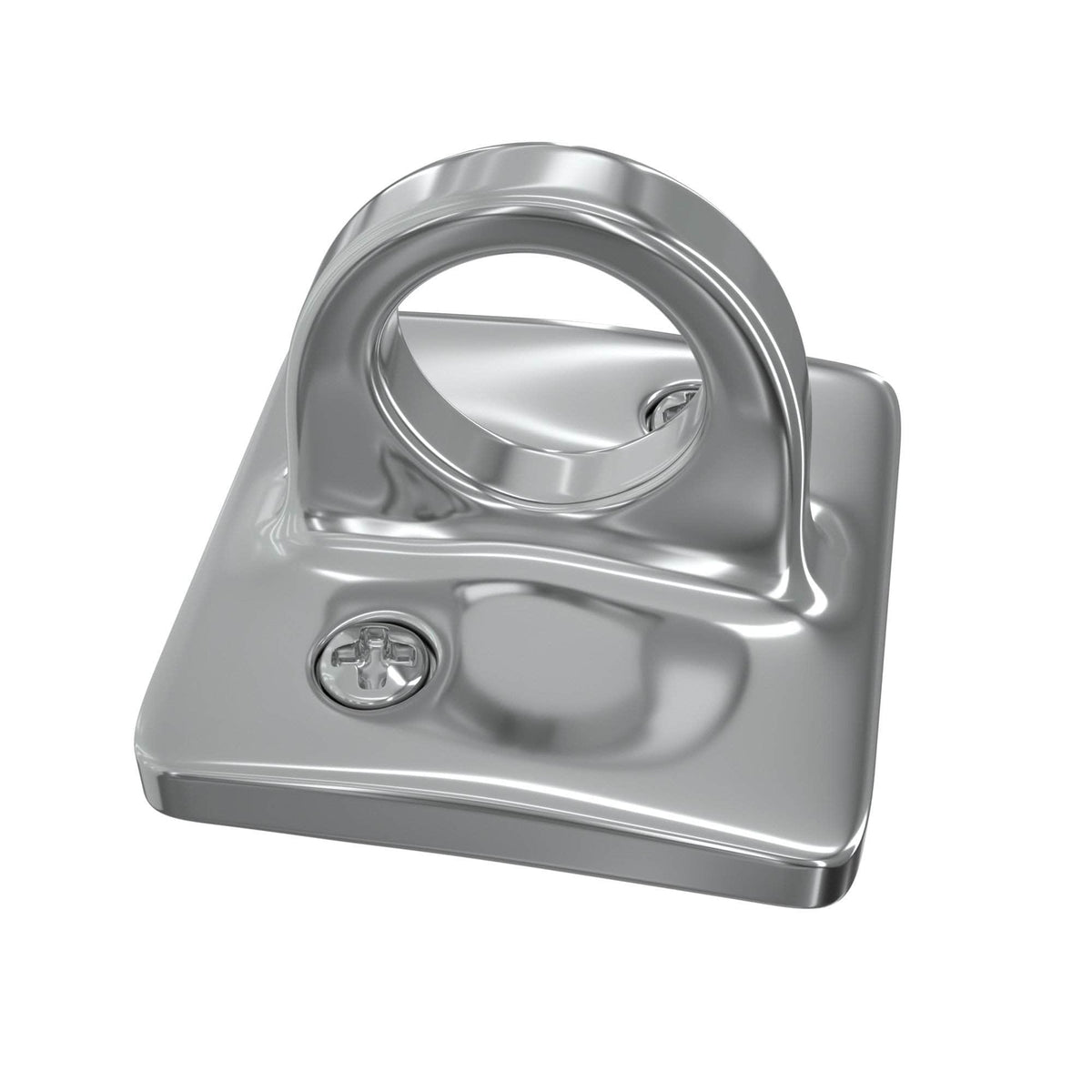 Large Loop (Dual Rope) Wall Plate Receiver for Hanging Ropes - Montour Line - Crowd Control Warehouse