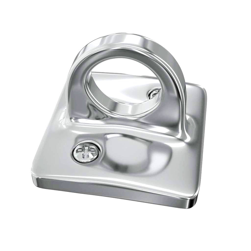 Large Loop (Dual Rope) Wall Plate Receiver for Hanging Ropes - Montour Line - Crowd Control Warehouse