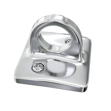 Large Loop (Dual Rope) Wall Plate Receiver for Hanging Ropes - Montour Line - Crowd Control Warehouse