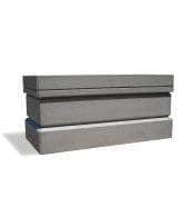 Large Rectangular Concrete Planter Wall - Crowd Control Warehouse
