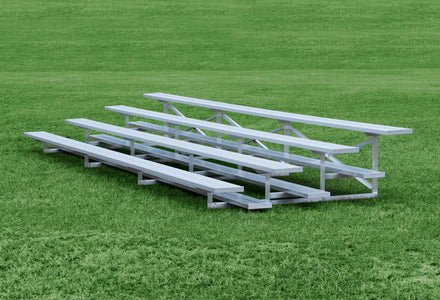 Galvanized Steel Portable Bleachers - Low Rise 3&4 Row