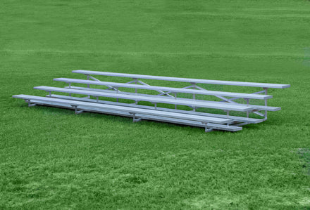 Galvanized Steel Portable Bleachers - Low Rise 3&4 Row