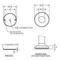 Visiontron Magnetic Mounted Conventional Posts - Urn Top