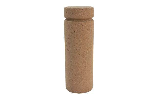 Medium Cylindrical Bollard with Reveal Line - Crowd Control Warehouse
