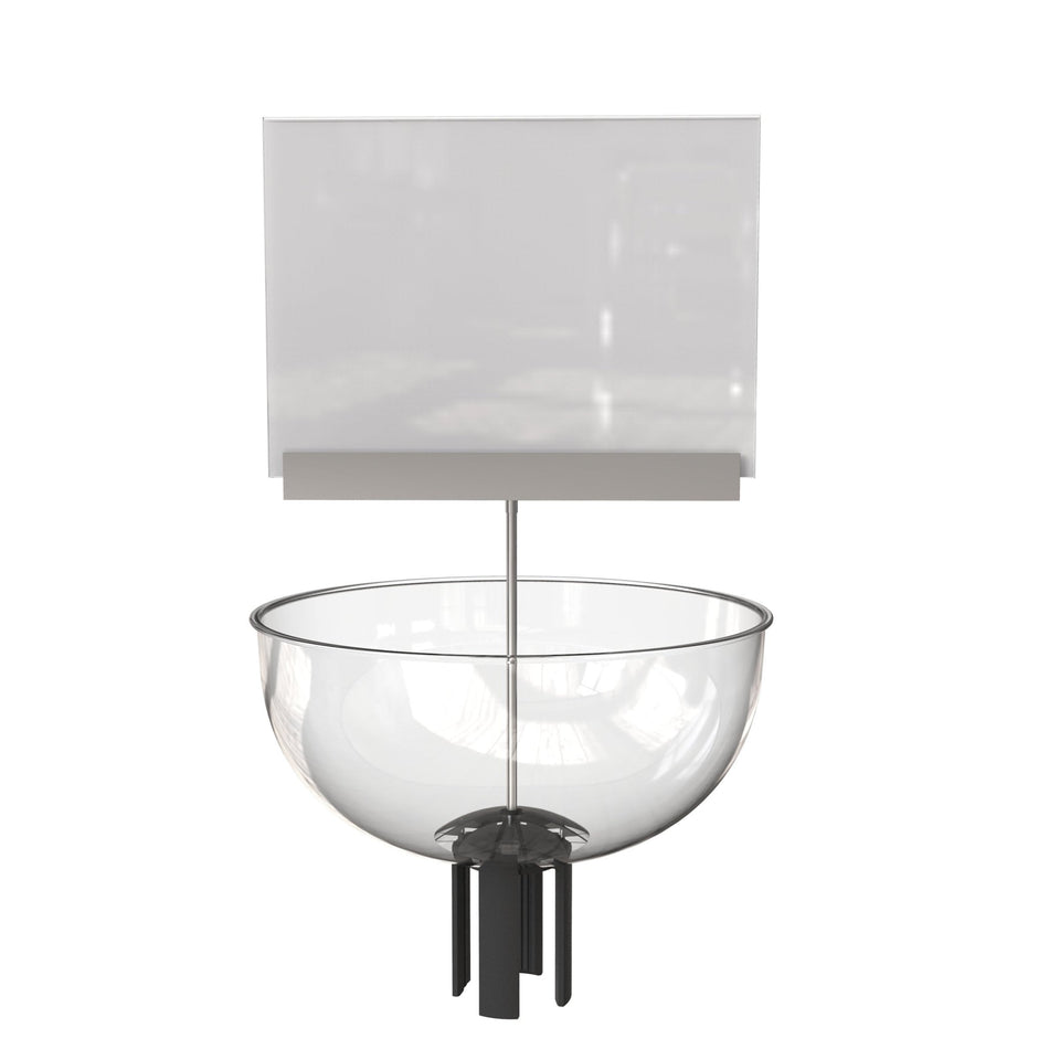 Merchandising Display Bowl for Retractable Belt Barrier Stanchion - Montour Line - Crowd Control Warehouse