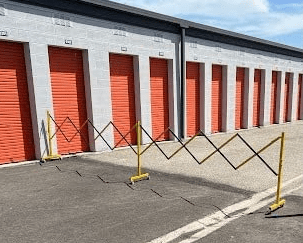 Metal Expandable Barricade, 16 Ft. and 11 Ft - Trafford Industrial - Crowd Control Warehouse