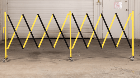 Metal Expandable Barricade, 16 Ft. and 11 Ft - Trafford Industrial - Crowd Control Warehouse