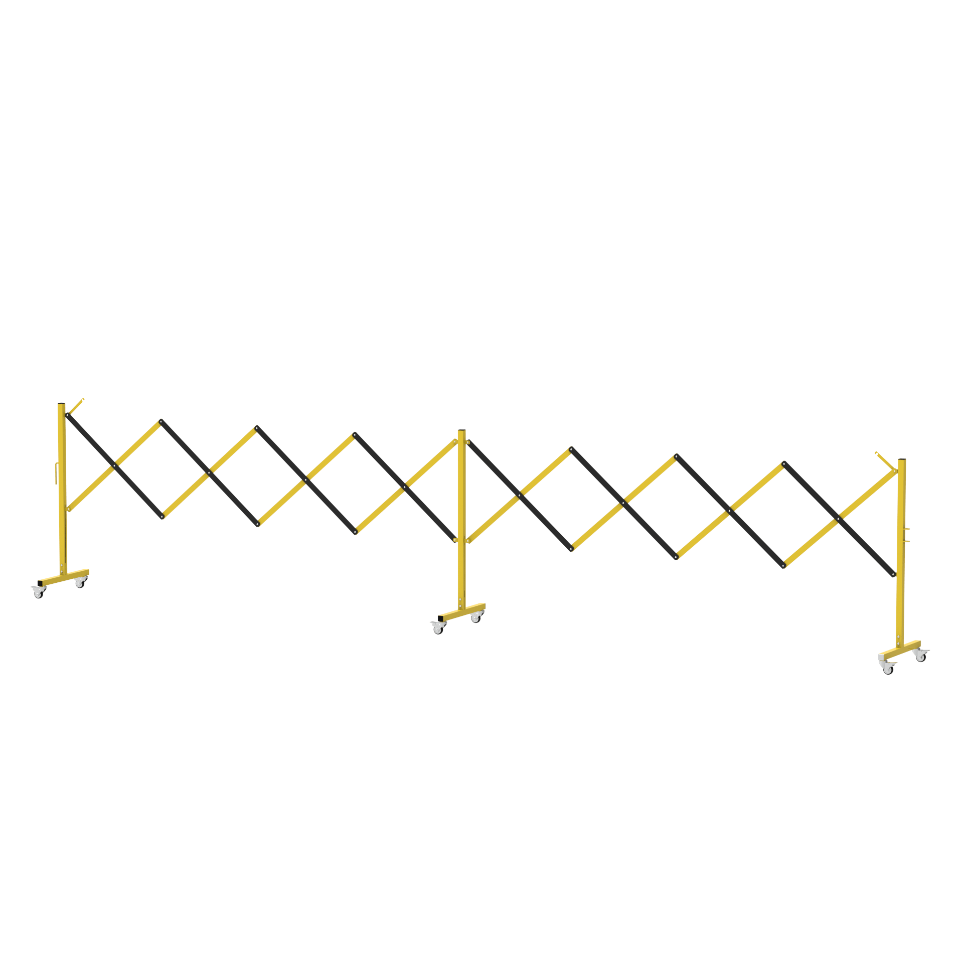 Metal Expandable Barricade, 16 Ft. and 11 Ft - Trafford Industrial - Crowd Control Warehouse