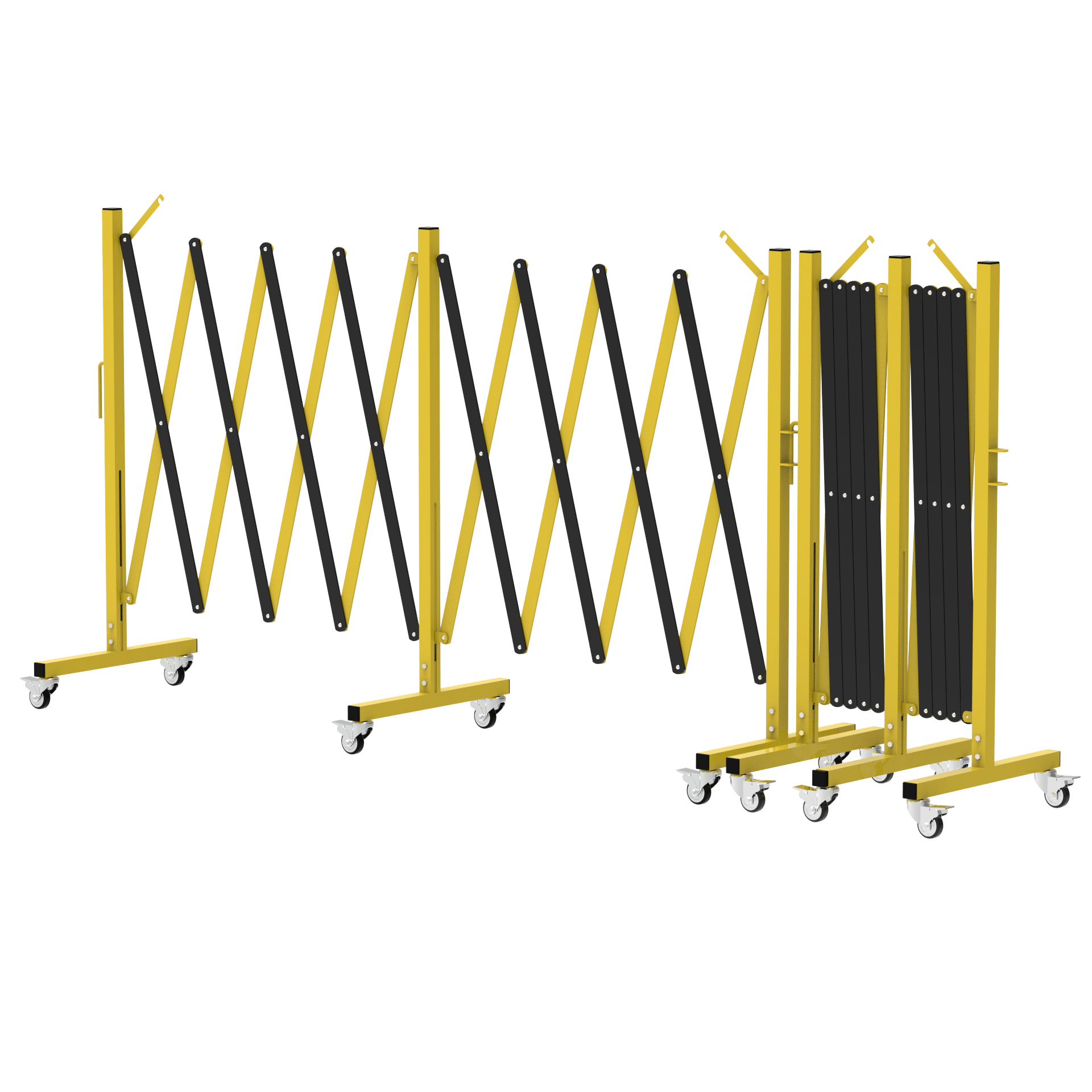 Metal Expandable Barricade, 16 Ft. and 11 Ft - Trafford Industrial - Crowd Control Warehouse