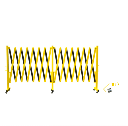 Metal Expandable Barricade, 16 Ft. and 11 Ft - Trafford Industrial - Crowd Control Warehouse