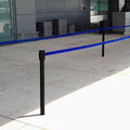 Visiontron Mini Socket Mount Retracta-Belt Stanchion with 30 Ft. Retractable Belt