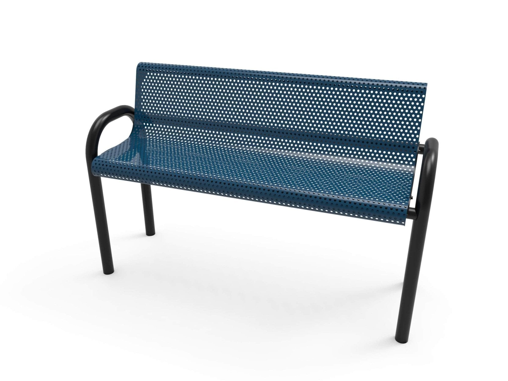 MOD Park Bench with Back - Circular Pattern - Crowd Control Warehouse