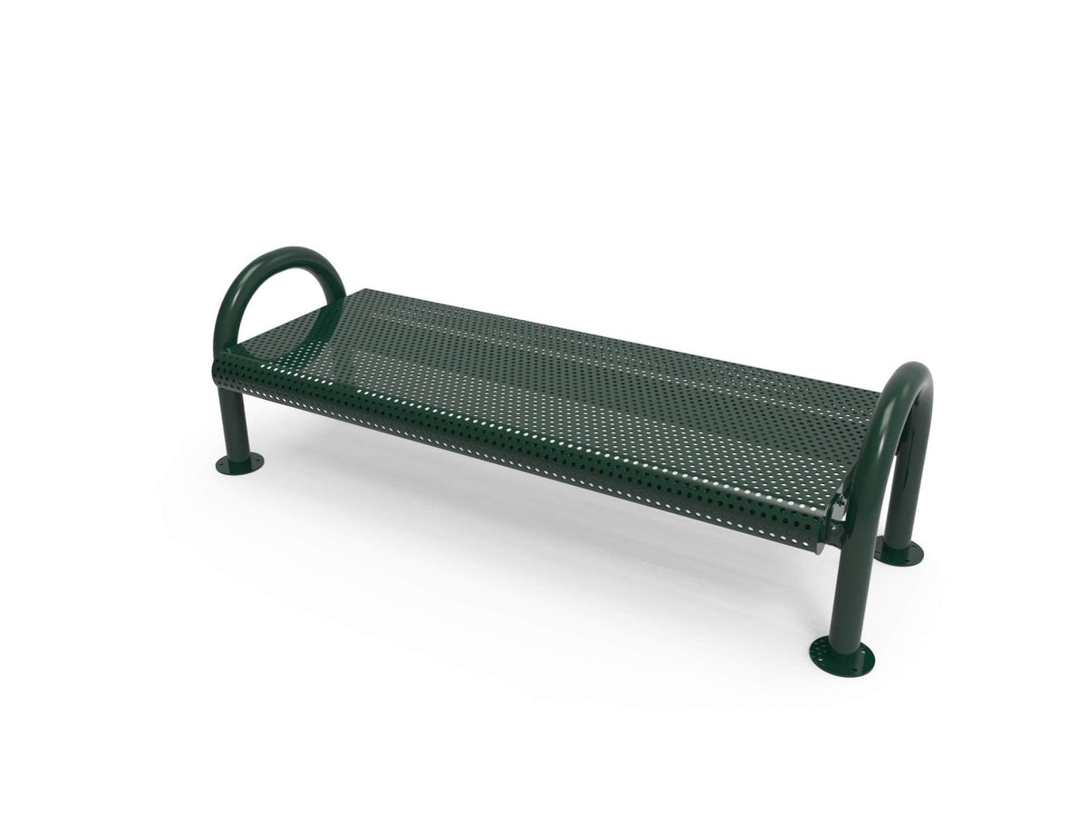 MOD Park Bench without Back - Circular Pattern - Crowd Control Warehouse
