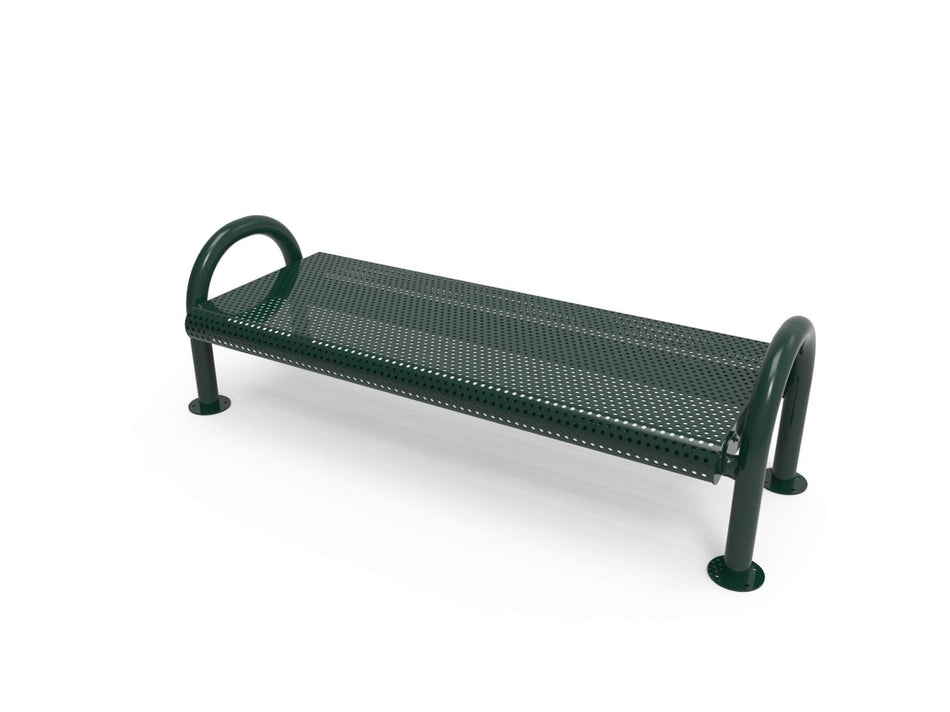 MOD Park Bench without Back - Circular Pattern - Crowd Control Warehouse