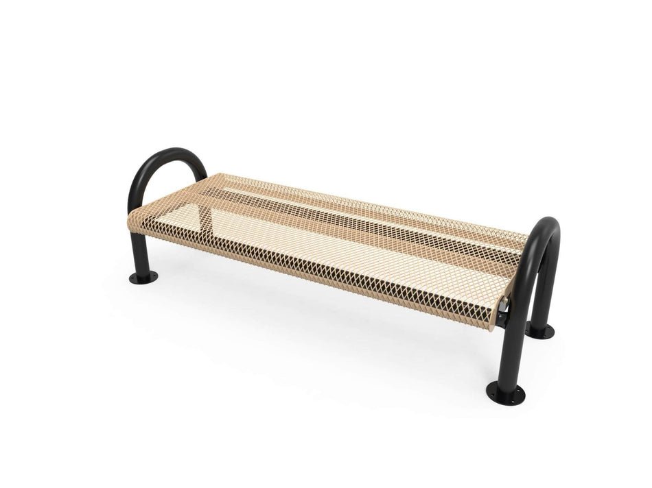 MOD Park Bench without Back - Diamond Pattern - Crowd Control Warehouse