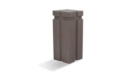 Modern, Rectangular bollard with Reveal Lines - Crowd Control Warehouse