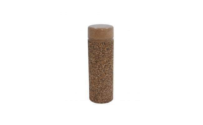 Multi Texture Cylindrical Bollard with Reveal Line - Crowd Control Warehouse