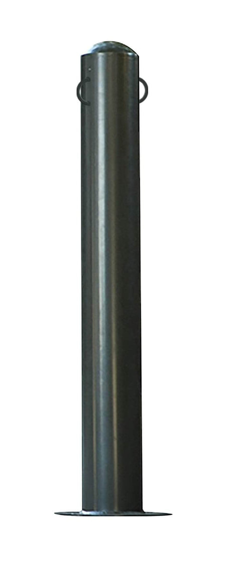 Newport Diameter Bollard - 2 Chain Loops - 6 in. diameter. - Crowd Control Warehouse