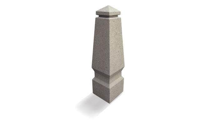 Obelisk Bollard with Reveal Line and Decorative Base - Crowd Control Warehouse