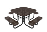 Octagon Portable Table - Circular Pattern - Crowd Control Warehouse