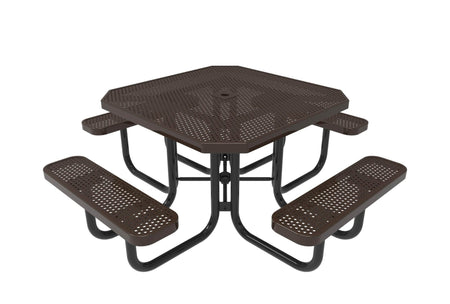 Octagon Portable Table - Circular Pattern - Crowd Control Warehouse