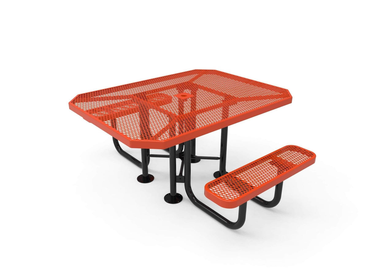 Octagon Portable Table - Diamond Pattern - Crowd Control Warehouse