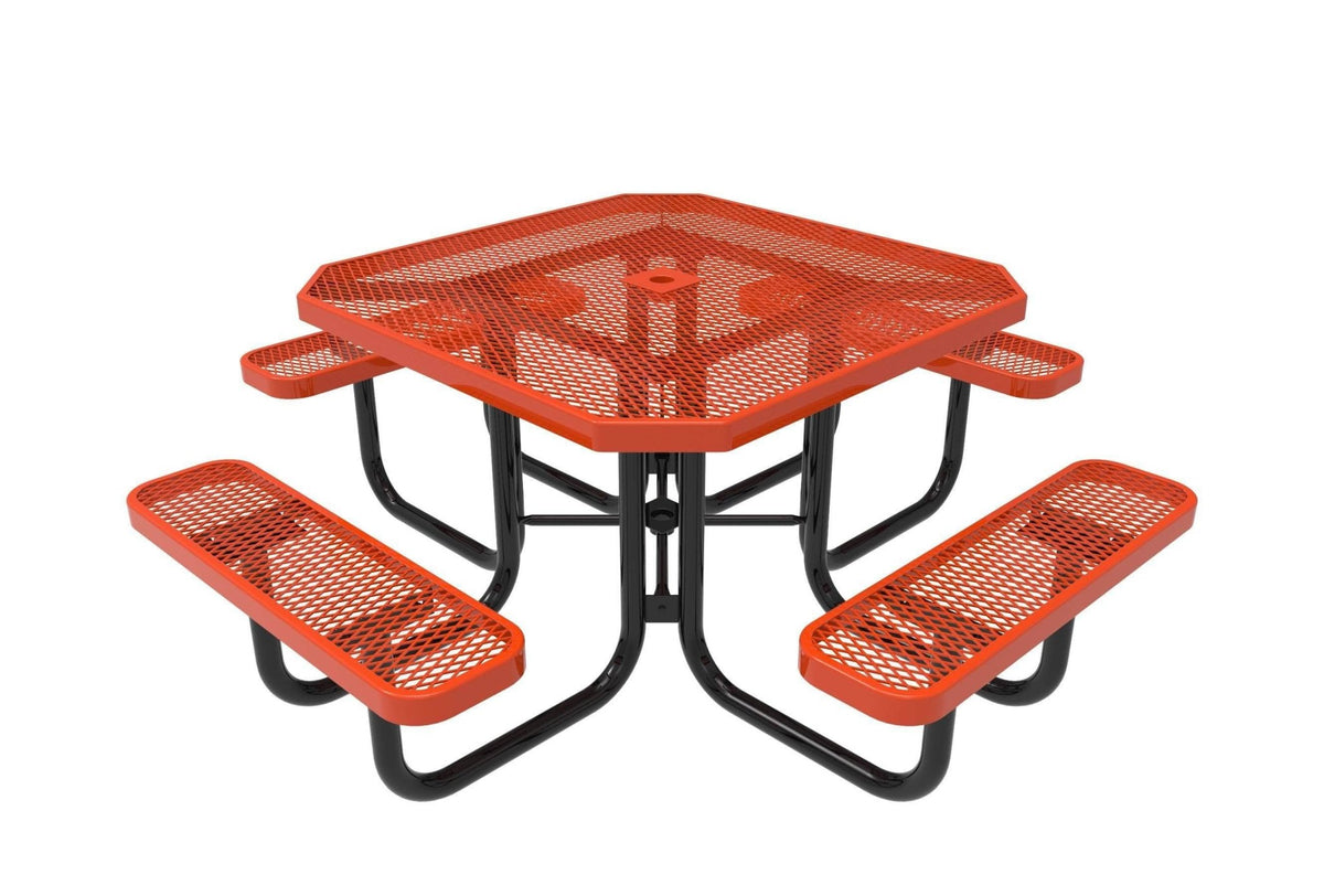 Octagon Portable Table - Diamond Pattern - Crowd Control Warehouse