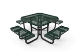 Octagon Rolled Portable Table - Diamond Pattern - Crowd Control Warehouse