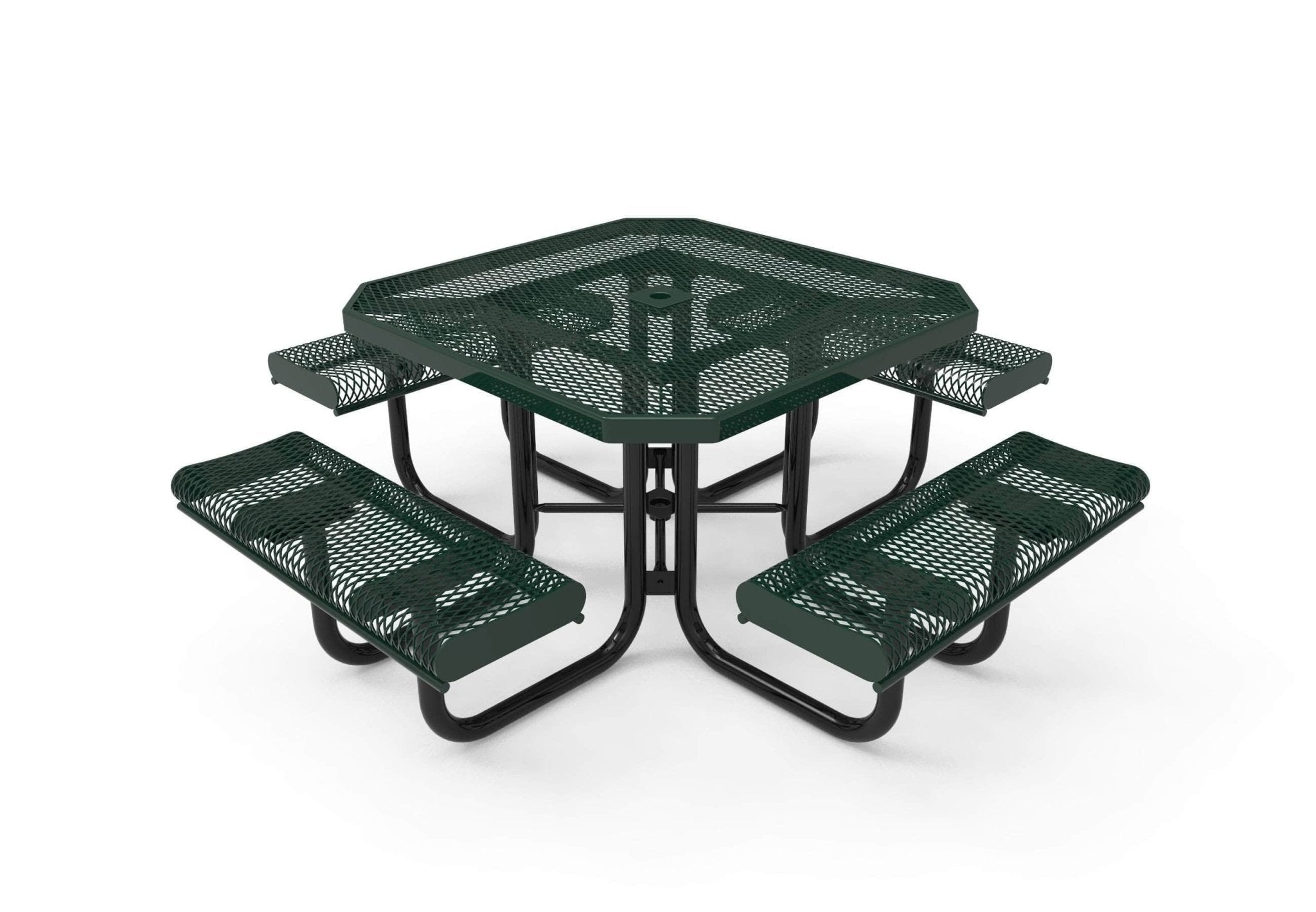 Octagon Rolled Portable Table - Diamond Pattern - Crowd Control Warehouse