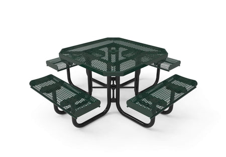 Octagon Rolled Portable Table - Diamond Pattern - Crowd Control Warehouse
