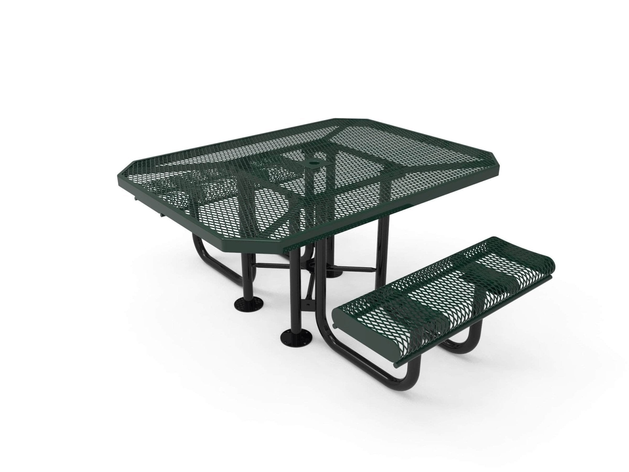 Octagon Rolled Portable Table - Diamond Pattern - Crowd Control Warehouse