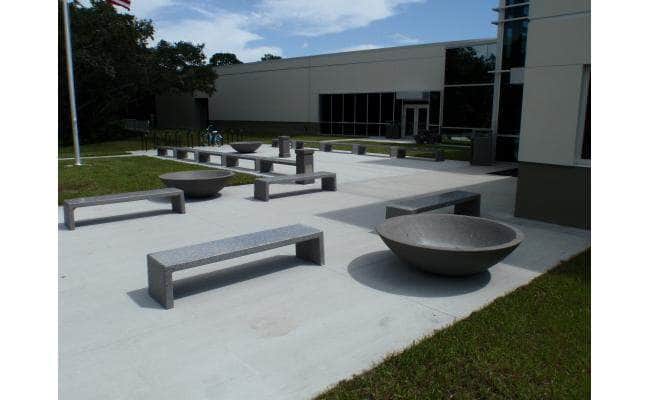 Oversized Large Concrete Bowl Planter - 60 in. - Crowd Control Warehouse