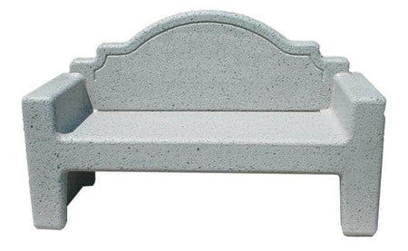 Plain Back Memorial Style Rectangular Concrete Park Bench - Crowd Control Warehouse