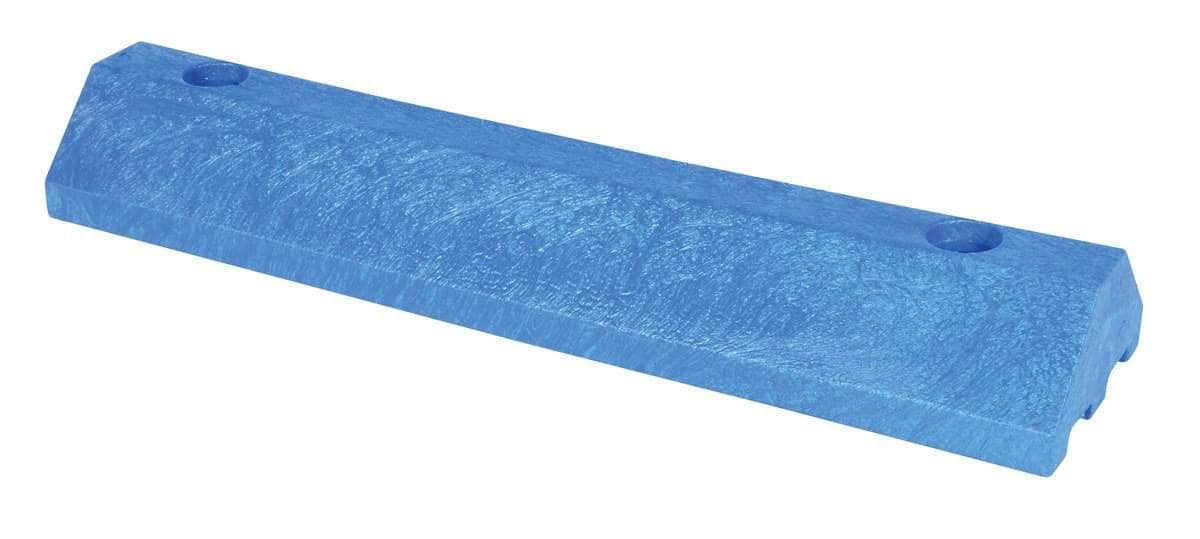 Plastic Parking Block with Cable Channels - Crowd Control Warehouse