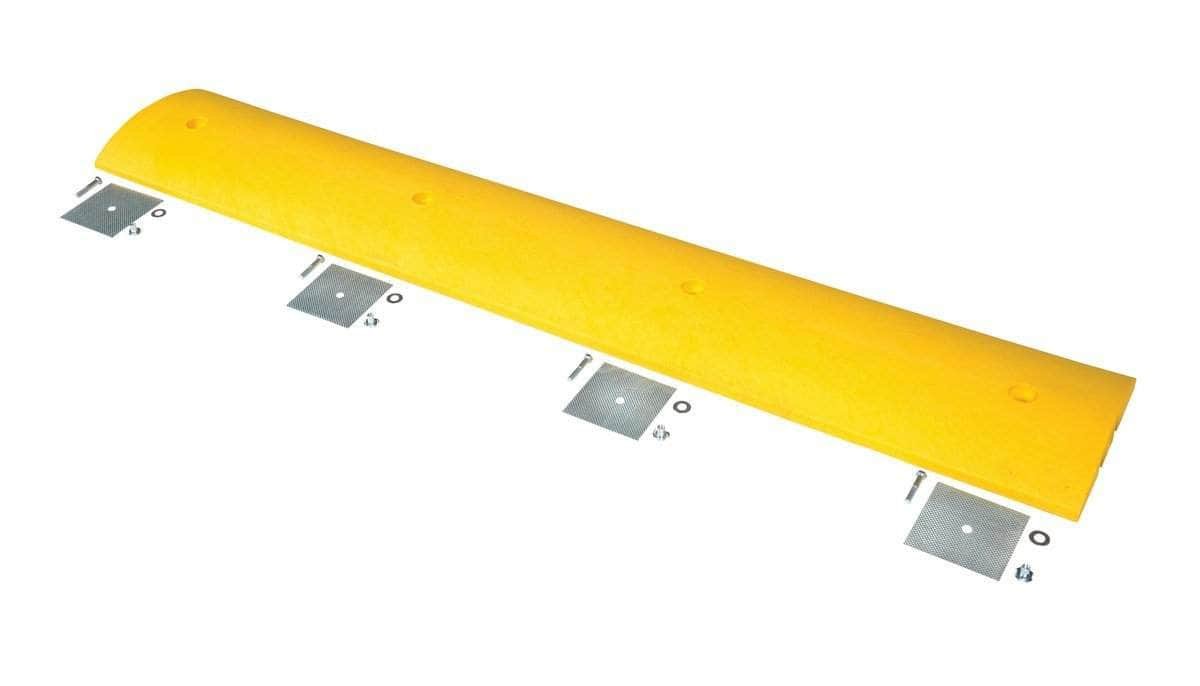 Plastic Speed Bump with Cable Channels - Crowd Control Warehouse