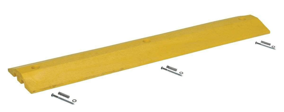 Plastic Speed Bump with Cable Channels - Crowd Control Warehouse