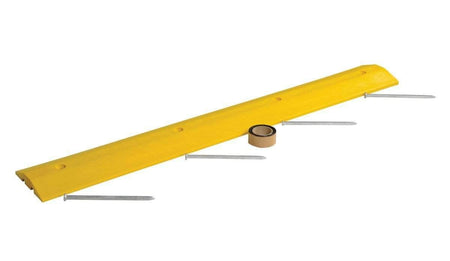 Plastic Speed Bump with Cable Channels - Crowd Control Warehouse