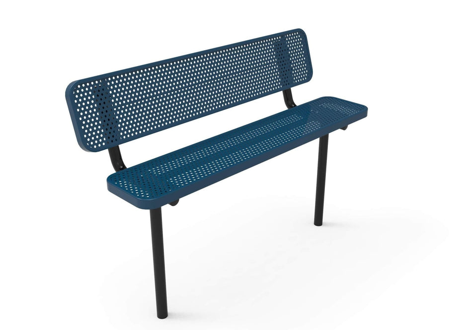 Player's Park Bench with Back - Circular Pattern - Crowd Control Warehouse