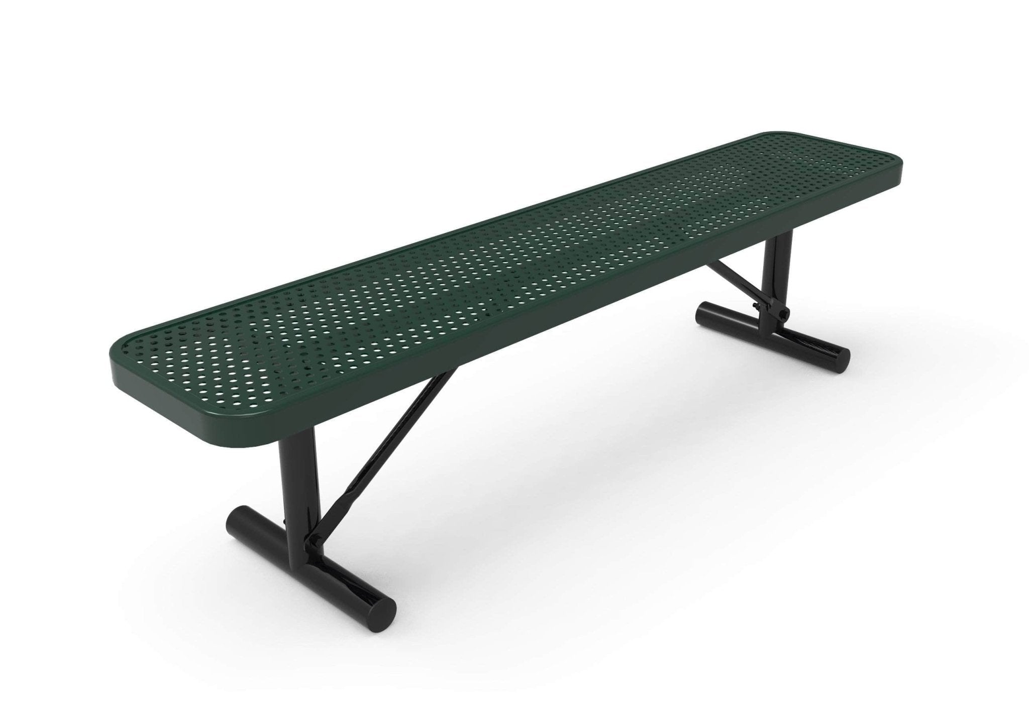 Player's Park Bench without Back - Circular Pattern - Crowd Control Warehouse