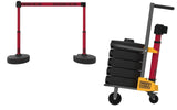 PLUS Cart Package Set of 5 Banner Stakes with 15 ft Belts - Crowd Control Warehouse