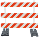 Power Post Type III Plastic Post Steel Legs Traffic Barricade - Crowd Control Warehouse