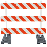 Power Post Type III Plastic Post Steel Legs Traffic Barricade - Crowd Control Warehouse